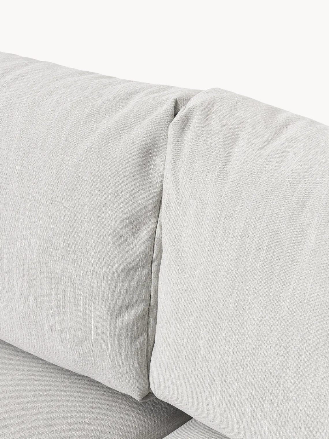 Sofás Cama|Sofás>Westwing Collection Sofá cama Tasha (3 plazas), con espacio de almacenamiento Tejido jaspeado gris claro