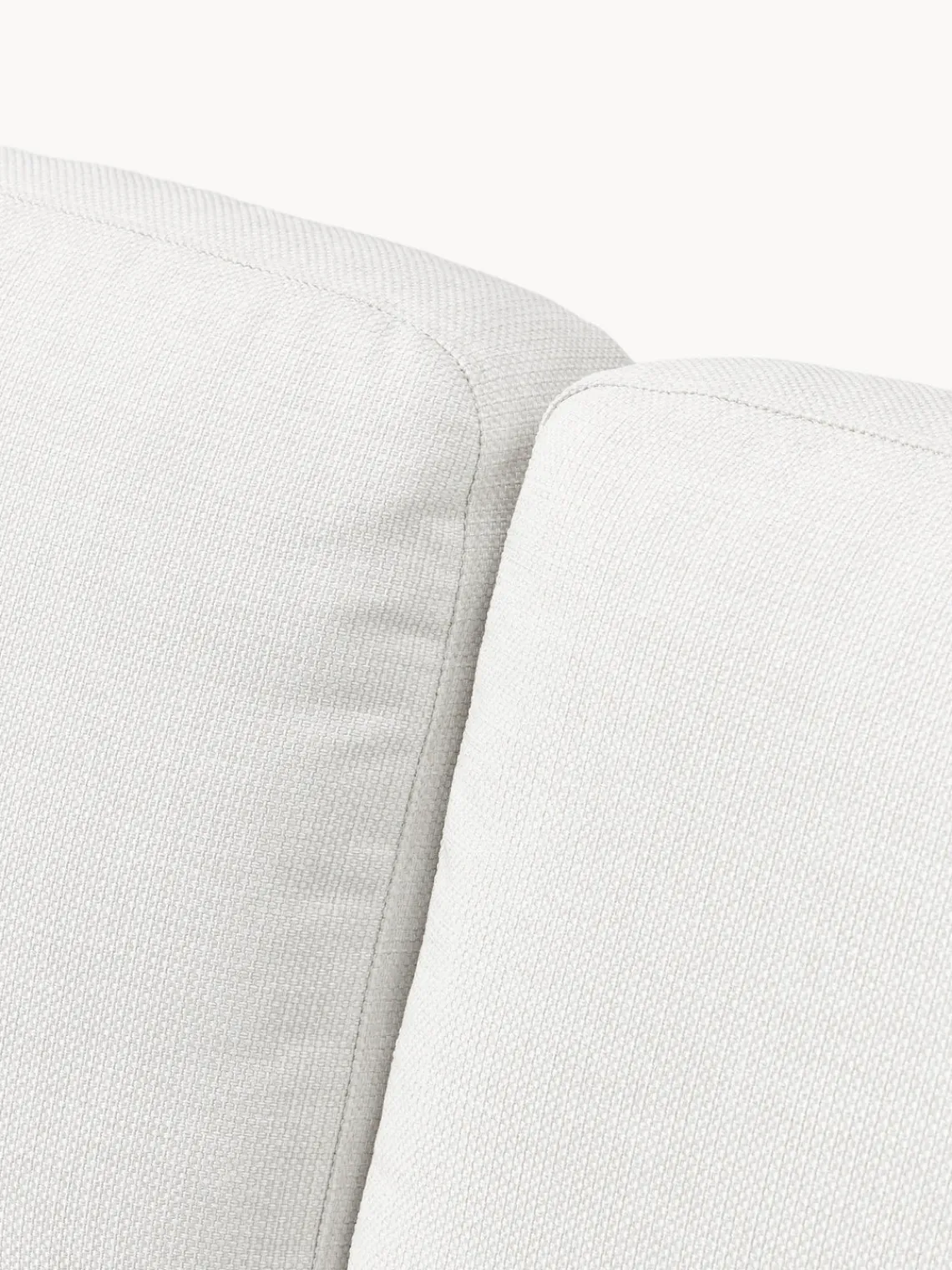 Sofás 3 Plazas|Sofás>Westwing Collection Sofá con patas de metal Emma (3 plazas) Tejido Off White