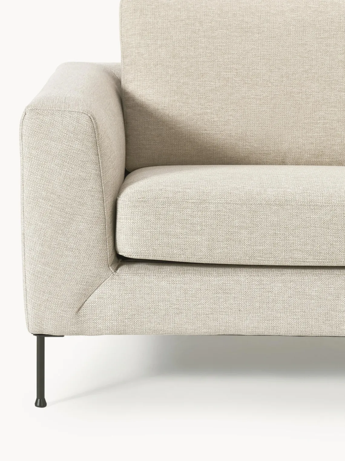 Sofás 3 Plazas|Sofás>Westwing Collection Sofá Cucita (3 plazas) Tejido beige claro