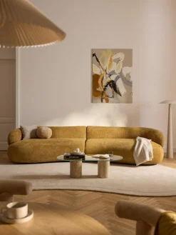 Online Sofá de borreguillo bouclé Alba (4 plazas) Sofás 3 Plazas|Sofás