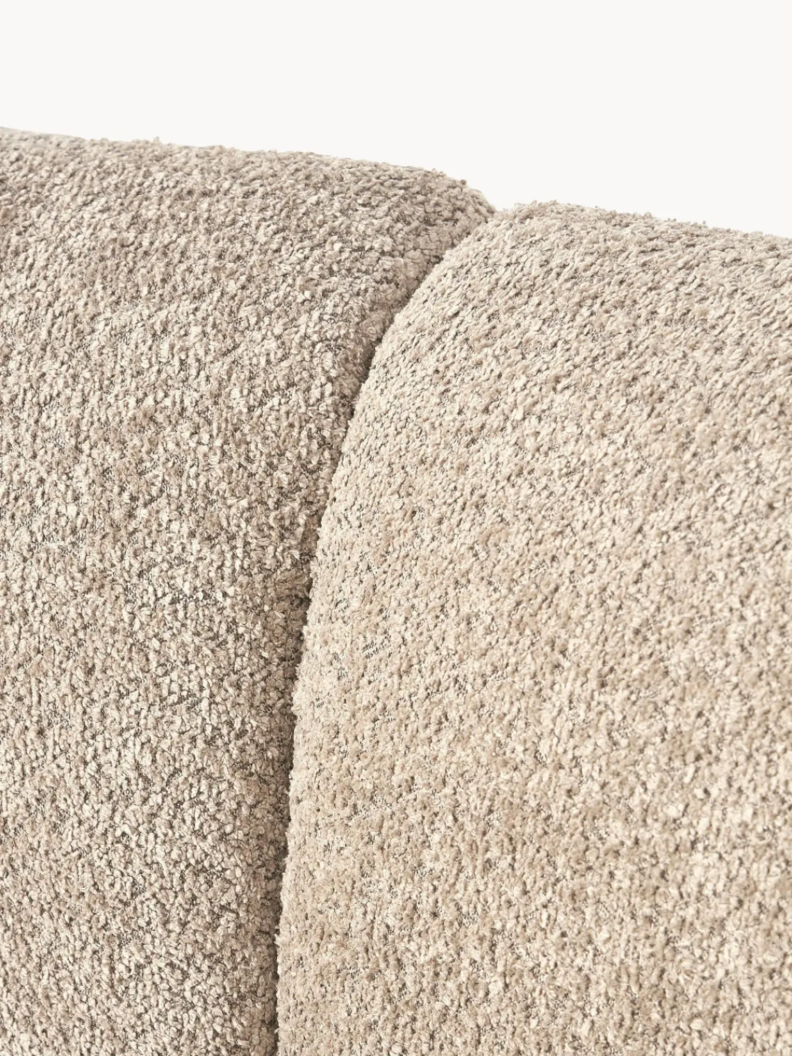 Sofás 3 Plazas|Sofás>Westwing Collection Sofá de borreguillo bouclé Alba (4 plazas) Borreguillo bouclé beige