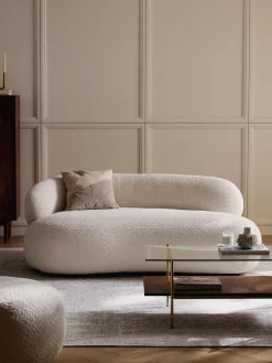 Sale Sofá de borreguillo bouclé Alba (2 plazas) Sofás 2 Plazas|Sofás