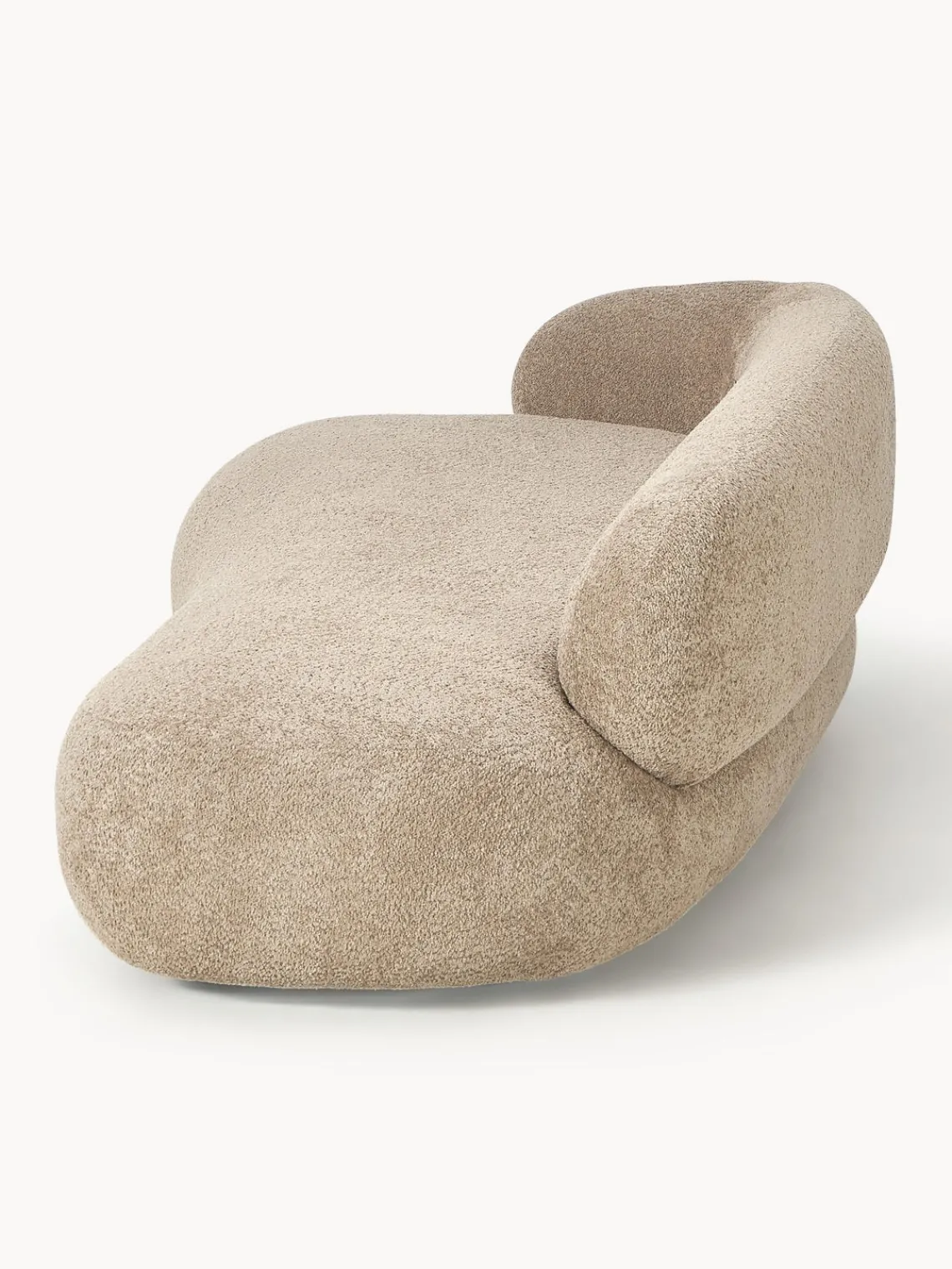 Sofás 3 Plazas|Sofás>Westwing Collection Sofá de borreguillo bouclé Alba (3 plazas) Borreguillo bouclé beige