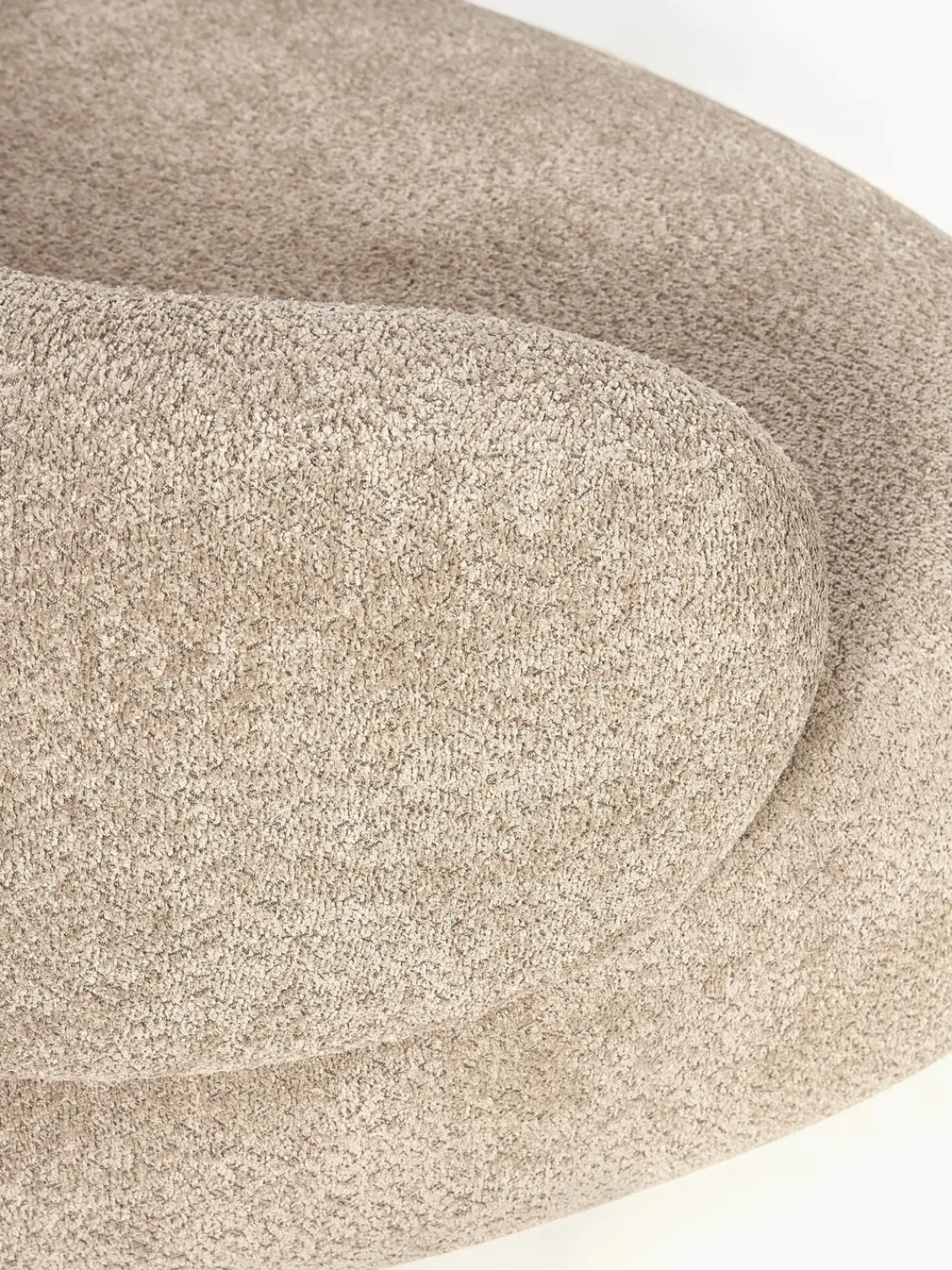 Sofás 3 Plazas|Sofás>Westwing Collection Sofá de borreguillo bouclé Alba (3 plazas) Borreguillo bouclé beige