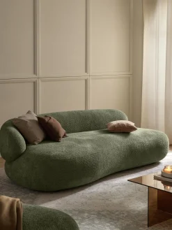 Hot Sofá de borreguillo bouclé Alba (3 plazas) Sofás 3 Plazas|Sofás