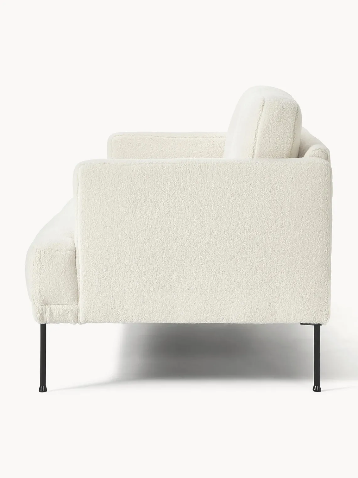 Sofás 2 Plazas|Sofás>Westwing Collection Sofá de borreguillo Fluente (2 plazas) Borreguillo blanco Off White