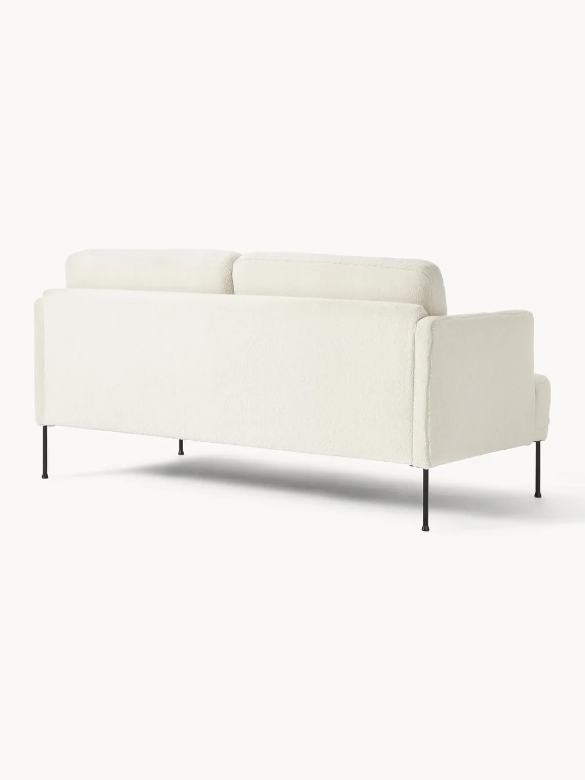 Sofás 2 Plazas|Sofás>Westwing Collection Sofá de borreguillo Fluente (2 plazas) Borreguillo blanco Off White