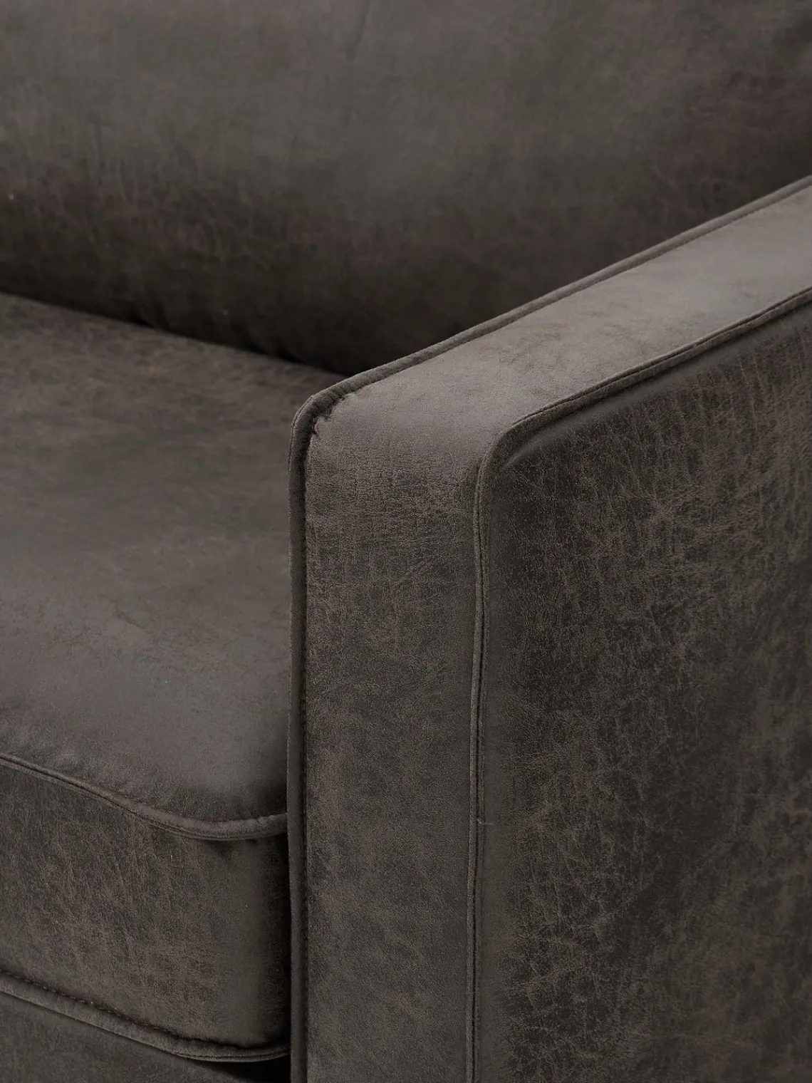 Discount Sofá de cuero reciclado Hunter (3 plazas) Sofás 3 Plazas|Sofás