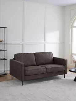 Sofás 2 Plazas|Sofás>Westwing Collection Sofá de cuero reciclado Hunter (2 plazas) Cuero taupe