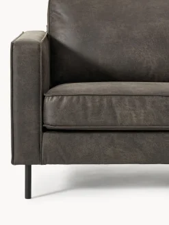 Sofás 2 Plazas|Sofás></noscript>Westwing Collection Sofá de cuero reciclado Hunter (2 plazas) Cuero taupe