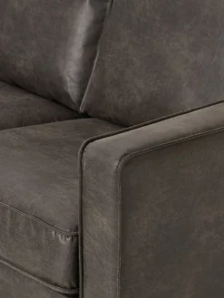 Sofás 2 Plazas|Sofás></noscript>Westwing Collection Sofá de cuero reciclado Hunter (2 plazas) Cuero taupe
