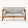 Discount Sofá de jardín de madera de acacia Bo (2 plazas) Sofás De Exterior|Sofás De Exterior