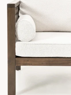 Discount Sofá de jardín en tejido bouclé de madera de acacia Bo (3 plazas) Sofás De Exterior|Sofás De Exterior