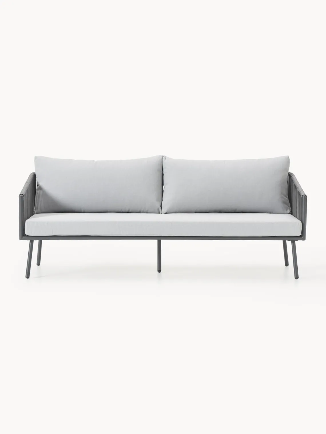 Sofás De Exterior|Sofás De Exterior>Westwing Collection Sofá de jardín Malo (3 plazas) Gris claro, gris