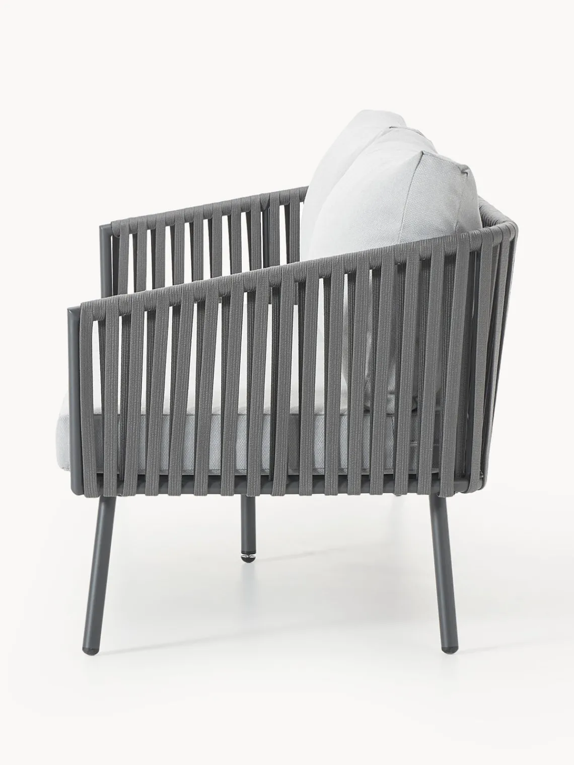 Sofás De Exterior|Sofás De Exterior>Westwing Collection Sofá de jardín Malo (3 plazas) Gris claro, gris