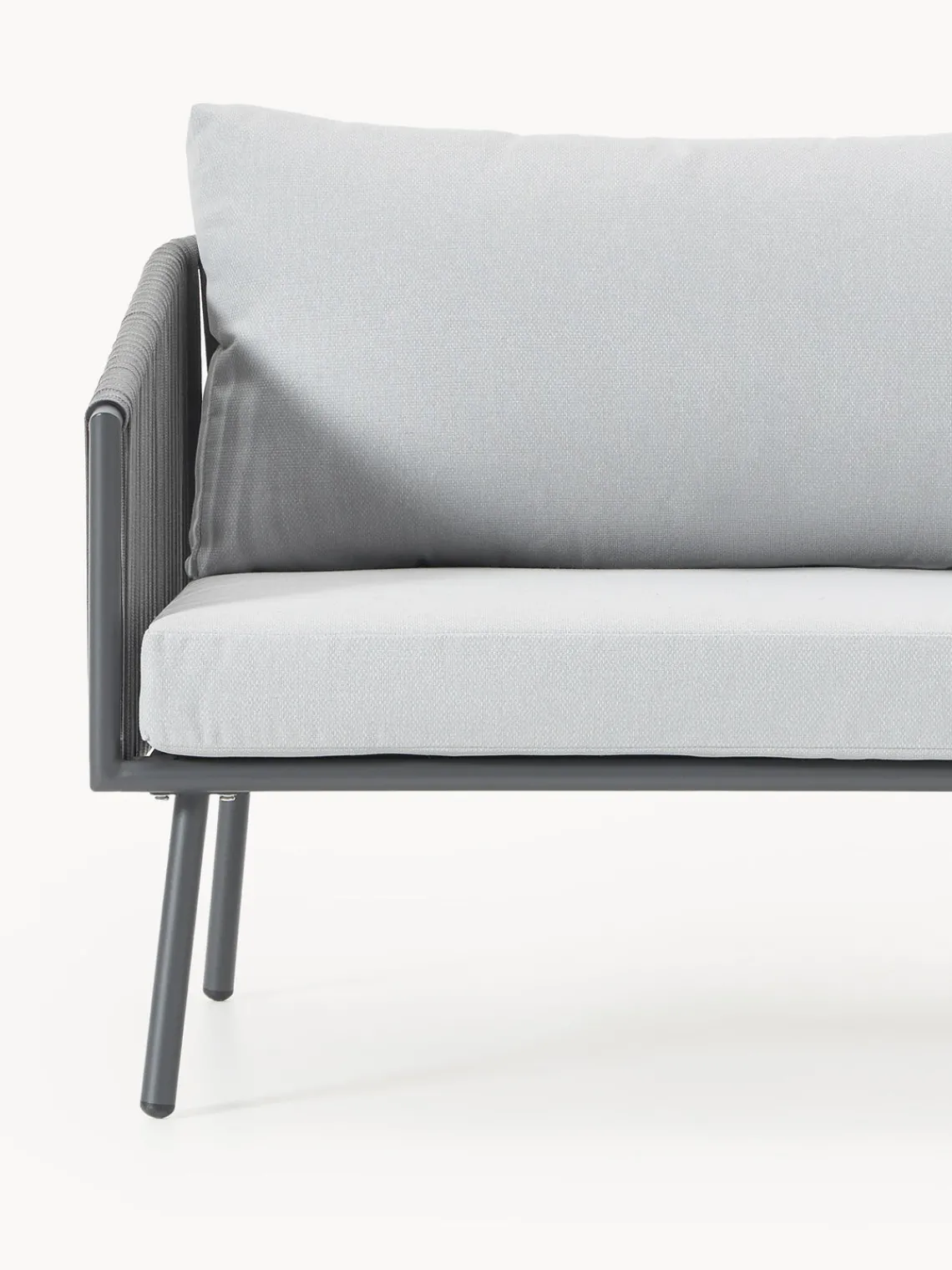 Sofás De Exterior|Sofás De Exterior>Westwing Collection Sofá de jardín Malo (3 plazas) Gris claro, gris