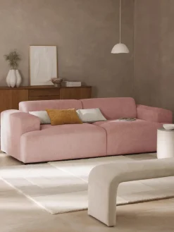 Sofás 3 Plazas|Sofás>Westwing Collection Sofá de pana Melva (3 plazas) Pana rosa palo