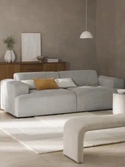 Sofás 3 Plazas|Sofás>Westwing Collection Sofá de pana Melva (3 plazas) Pana gris