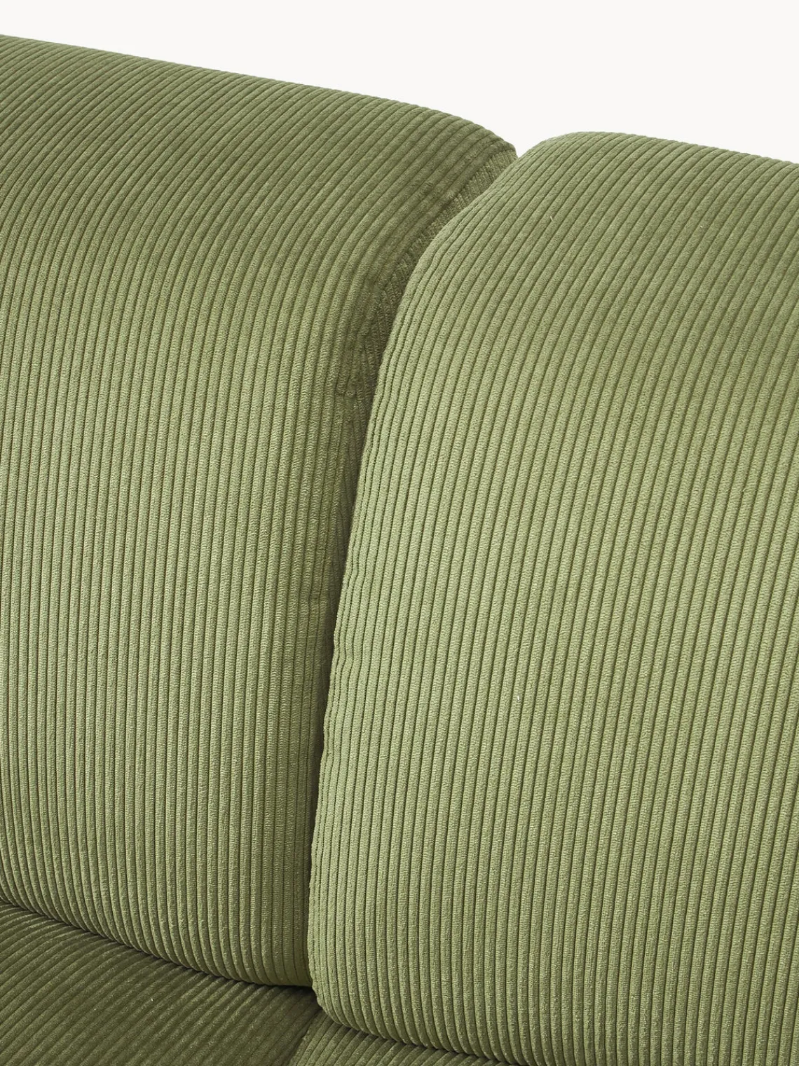 Sofás 3 Plazas|Sofás>Westwing Collection Sofá de pana Melva (3 plazas) Pana verde oliva