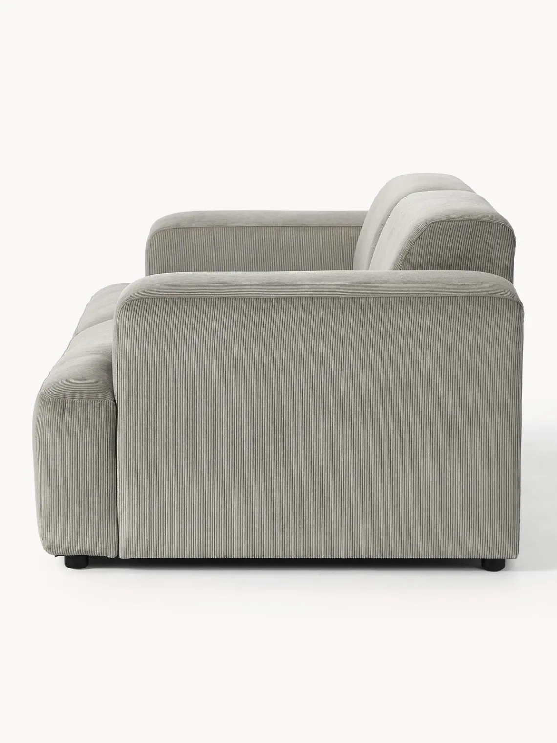 Sofás 2 Plazas|Sofás>Westwing Collection Sofá de pana Melva (2 plazas) Pana gris