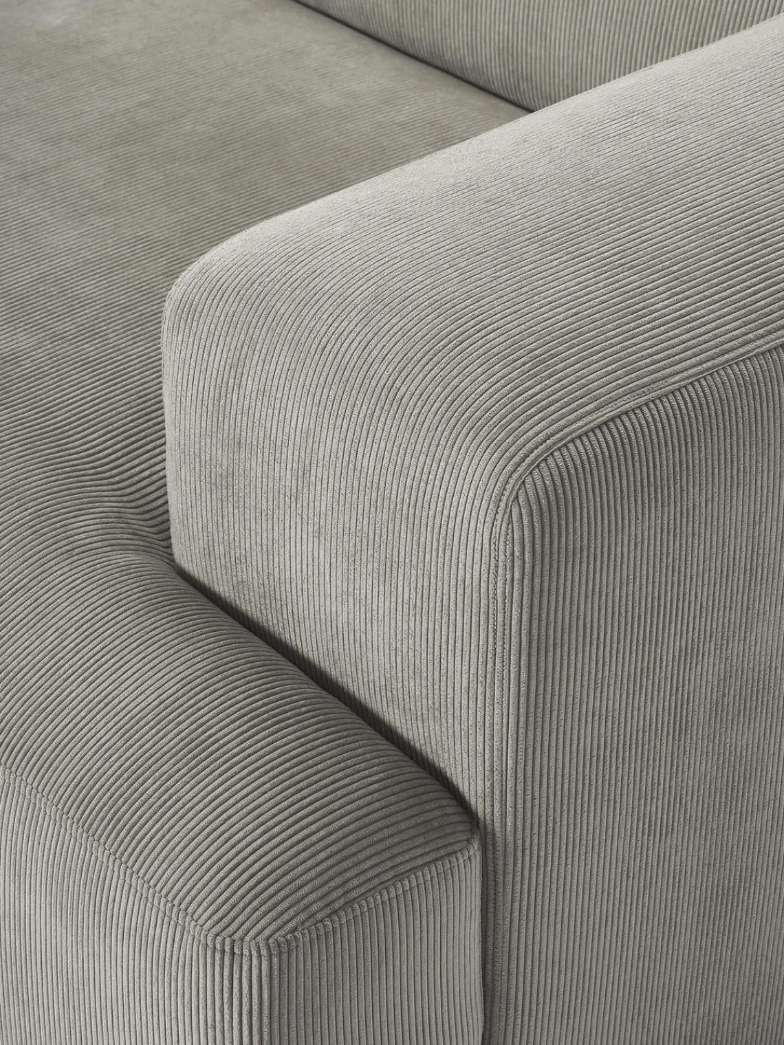 Sofás 2 Plazas|Sofás>Westwing Collection Sofá de pana Melva (2 plazas) Pana gris