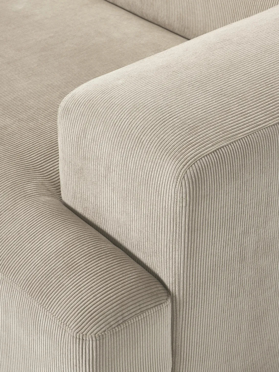 Sofás 2 Plazas|Sofás>Westwing Collection Sofá de pana Melva (2 plazas) Pana beige claro