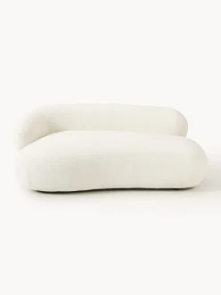 Sofás 2 Plazas|Sofás>Westwing Collection Sofá en tejido bouclé Alba (2 plazas) Bouclé blanco Off White