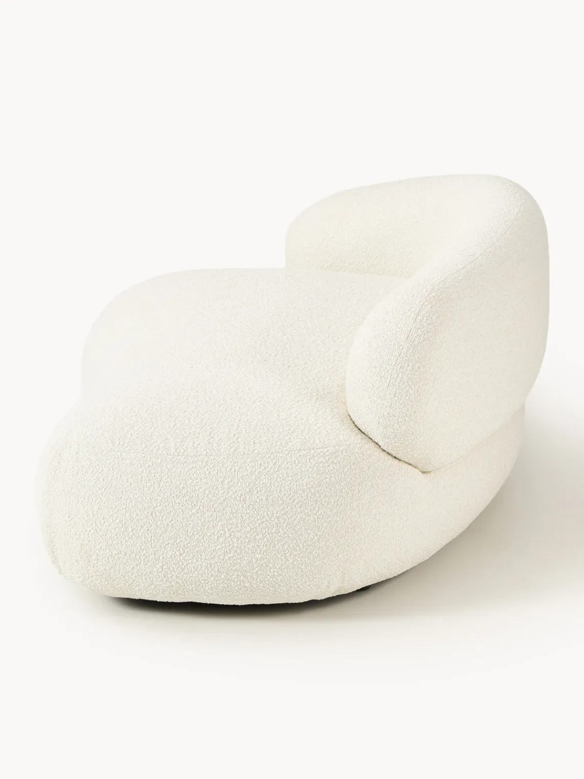 Sofás 2 Plazas|Sofás>Westwing Collection Sofá en tejido bouclé Alba (2 plazas) Bouclé blanco Off White