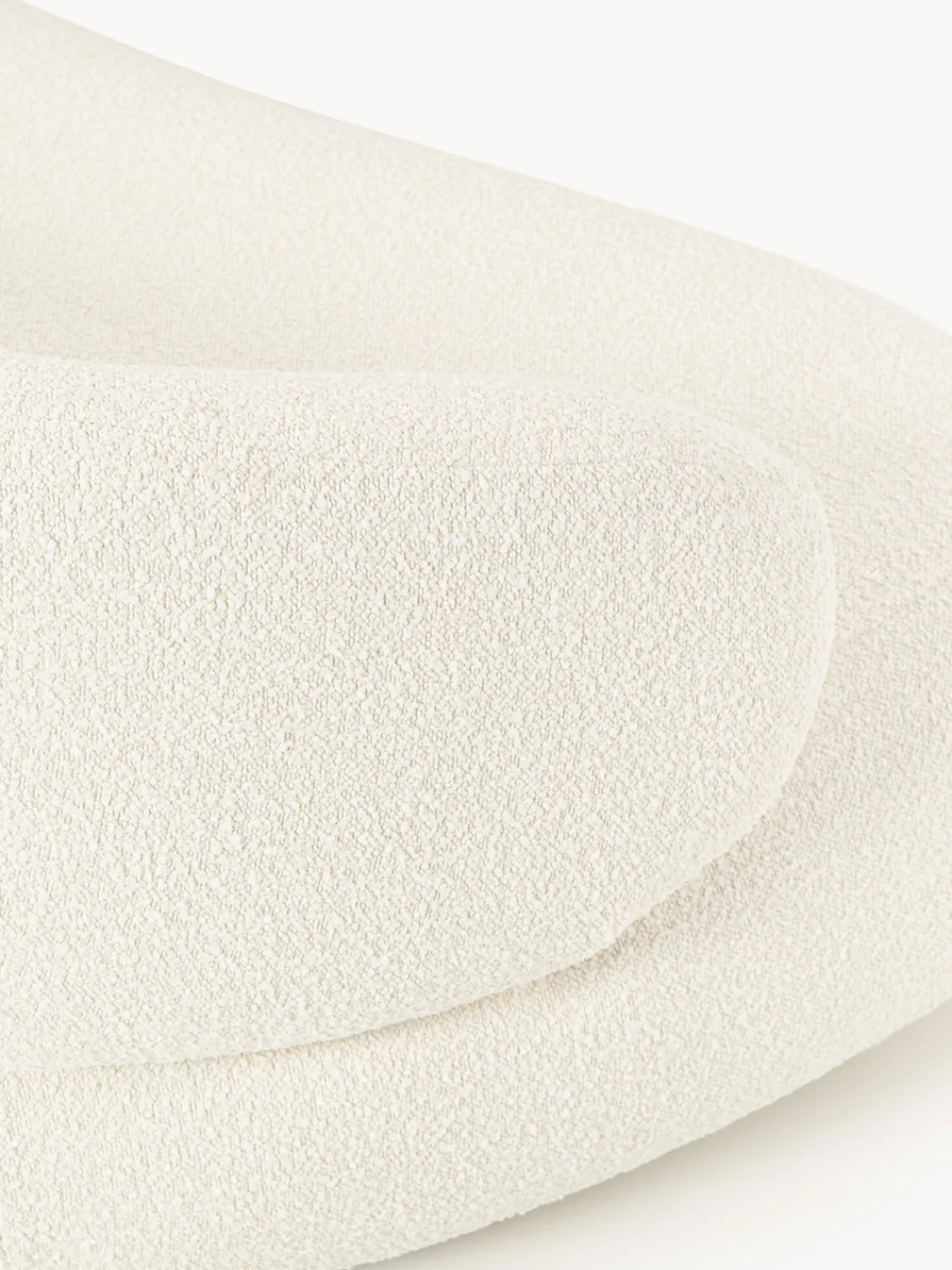 Sofás 2 Plazas|Sofás>Westwing Collection Sofá en tejido bouclé Alba (2 plazas) Bouclé blanco Off White