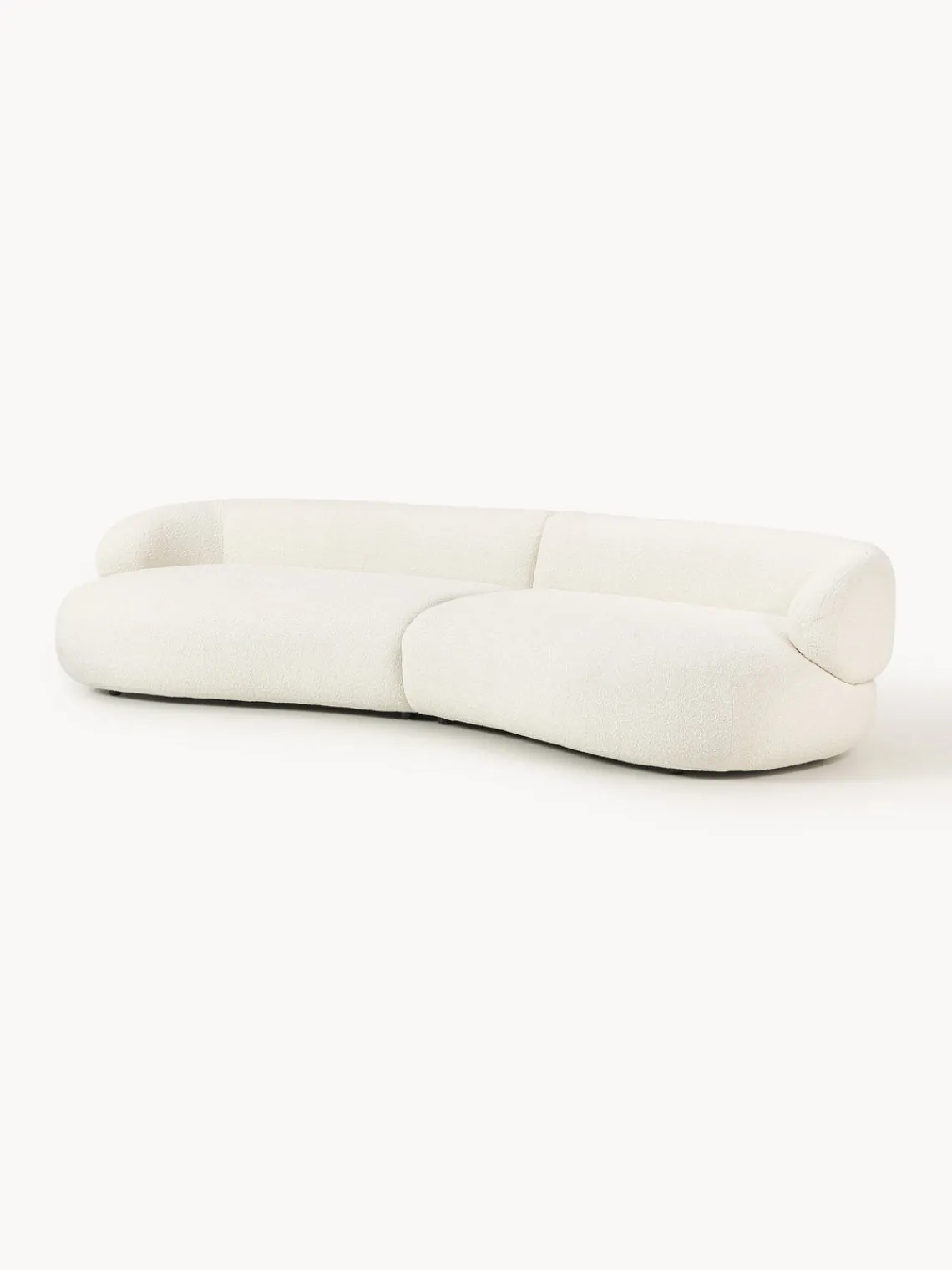 Sofá en tejido bouclé Alba (4 plazas) Sofás 3 Plazas|Sofás