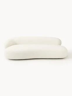 Sofás 3 Plazas|Sofás>Westwing Collection Sofá en tejido bouclé Alba (3 plazas) Bouclé blanco Off White