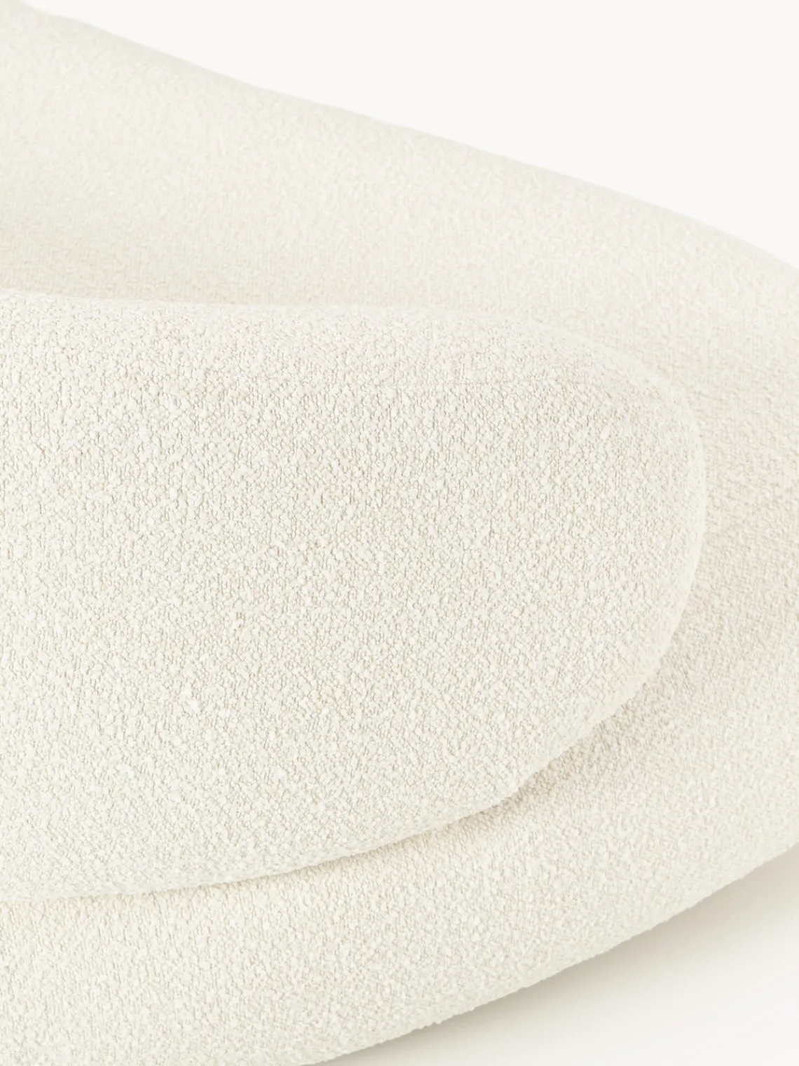 Sofás 3 Plazas|Sofás>Westwing Collection Sofá en tejido bouclé Alba (3 plazas) Bouclé blanco Off White