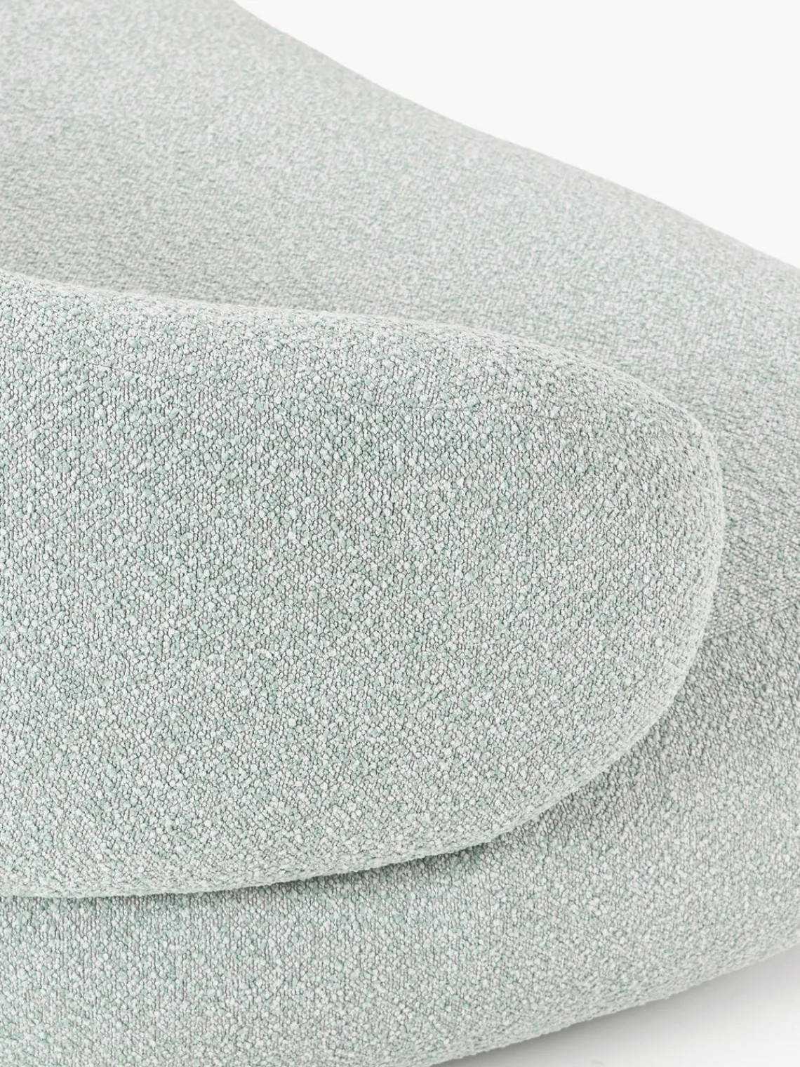 Sofás 3 Plazas|Sofás>Westwing Collection Sofá en tejido bouclé Alba (3 plazas) Bouclé azul claro