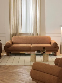 Clearance Sofá en tejido bouclé Lilo (3 plazas) Sofás 3 Plazas|Sofás