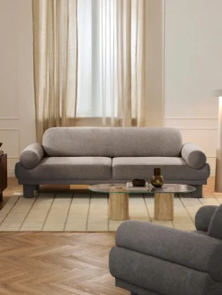 Sofá en tejido bouclé Lilo (3 plazas) Sofás 3 Plazas|Sofás