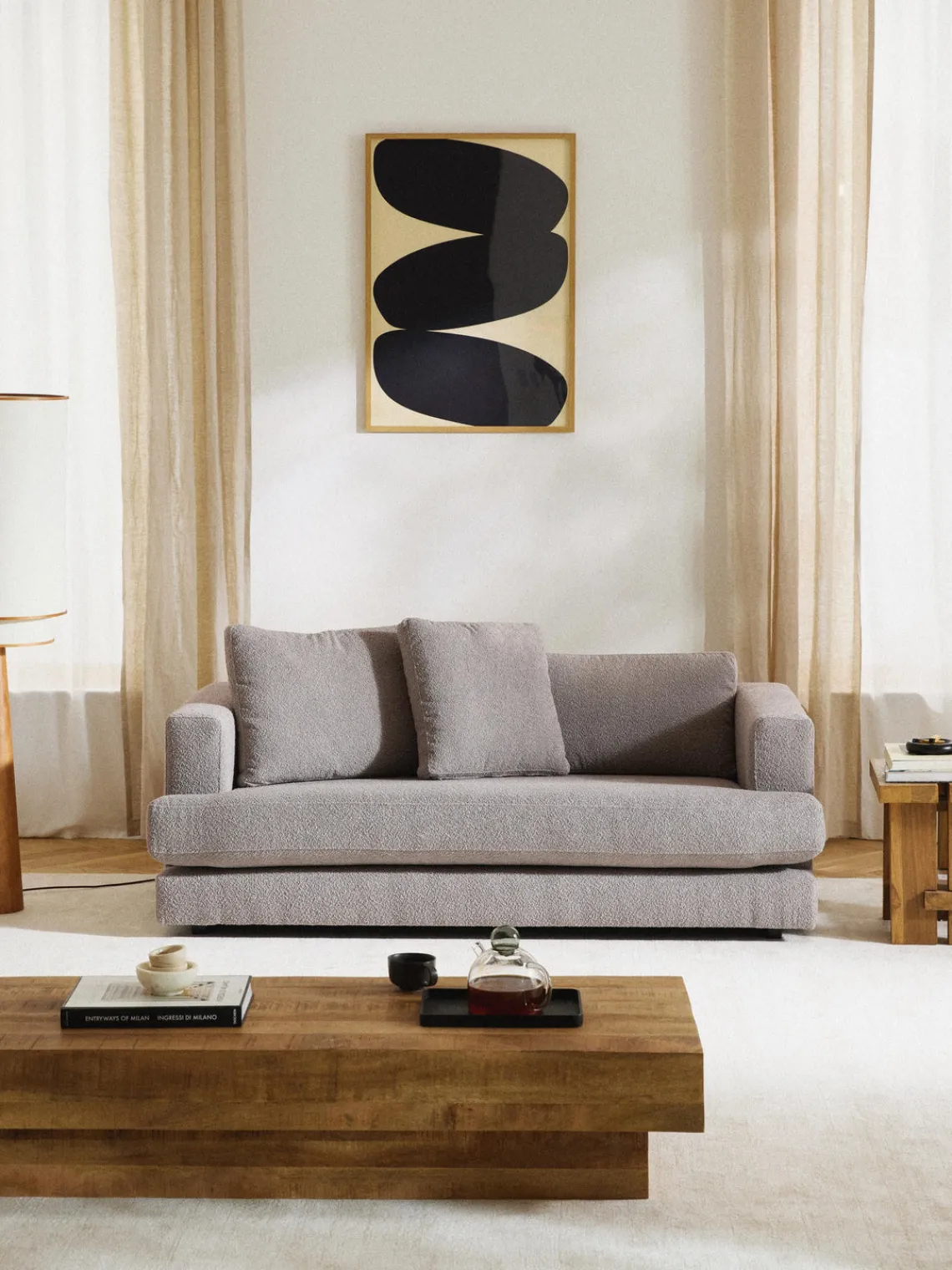 Best Sofá en tejido bouclé Tribeca (2 plazas) Sofás 2 Plazas|Sofás