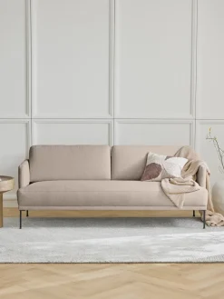 Sofás 3 Plazas|Sofás>Westwing Collection Sofá Fluente (3 plazas) Tejido beige