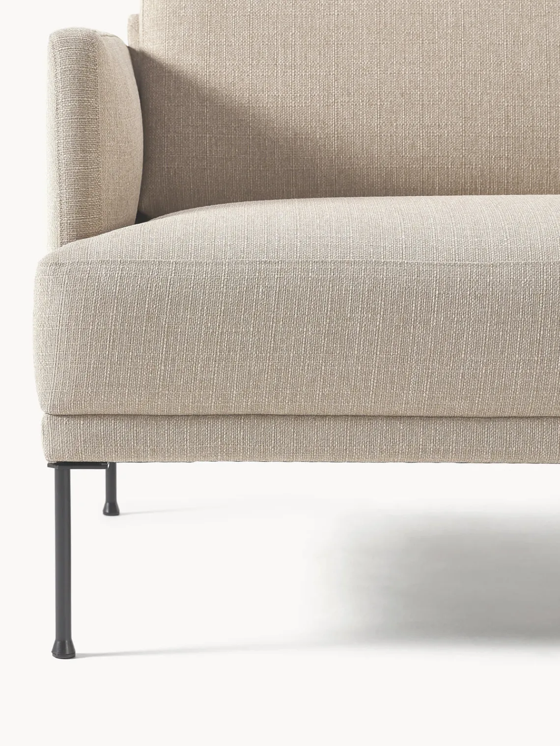 Sofás 3 Plazas|Sofás>Westwing Collection Sofá Fluente (3 plazas) Tejido beige