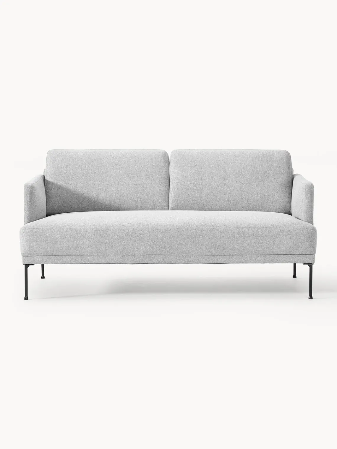 Sofás 2 Plazas|Sofás>Westwing Collection Sofá Fluente (2 plazas) Tejido gris