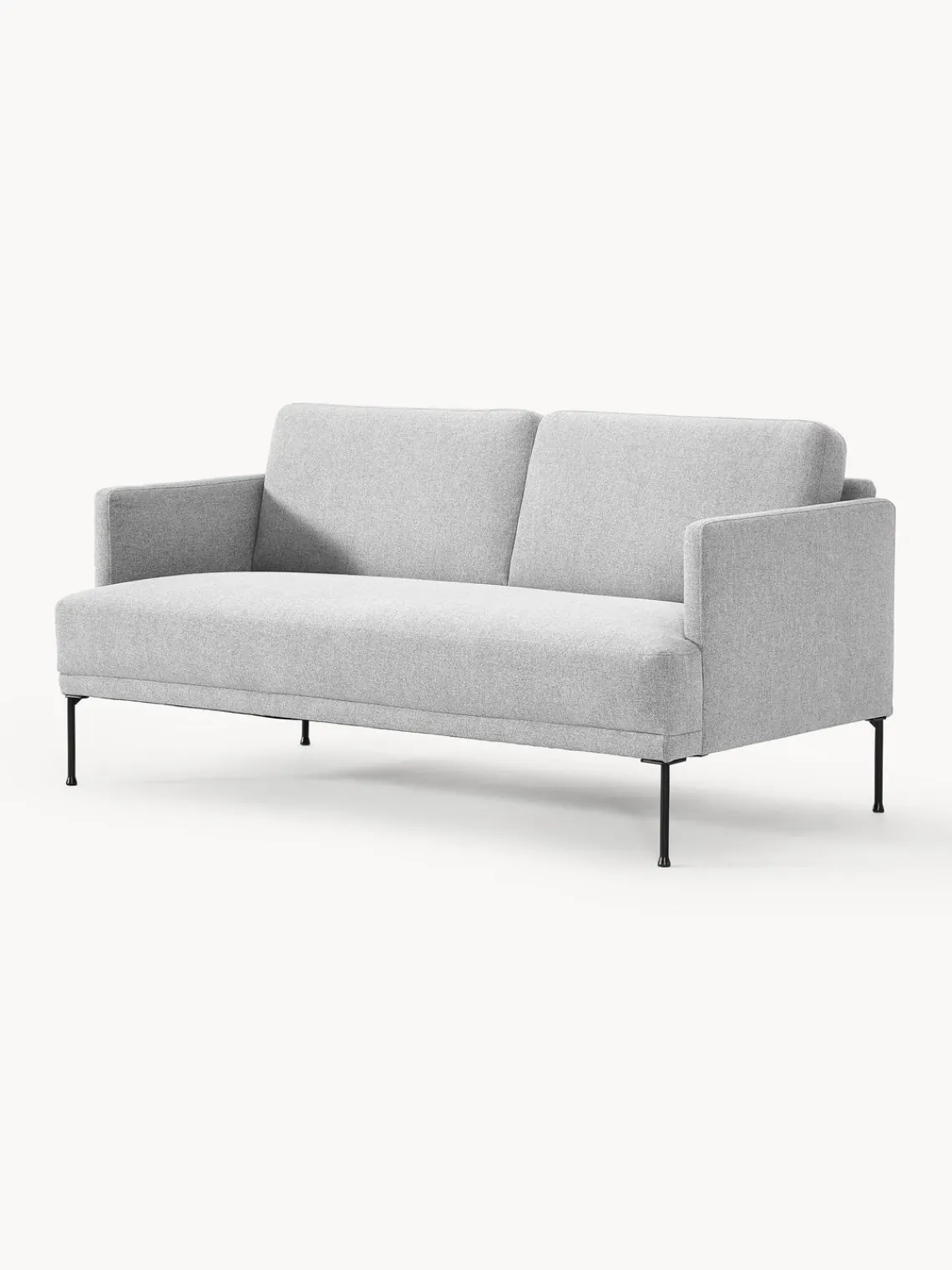 Sofás 2 Plazas|Sofás>Westwing Collection Sofá Fluente (2 plazas) Tejido gris