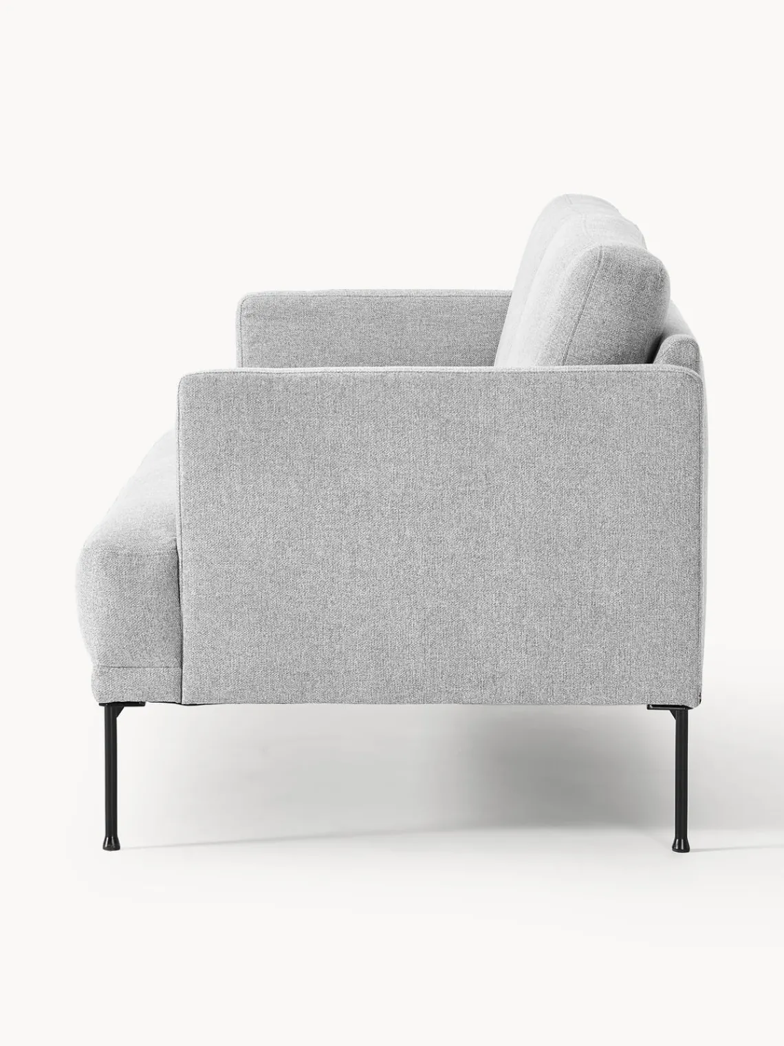 Sofás 2 Plazas|Sofás>Westwing Collection Sofá Fluente (2 plazas) Tejido gris