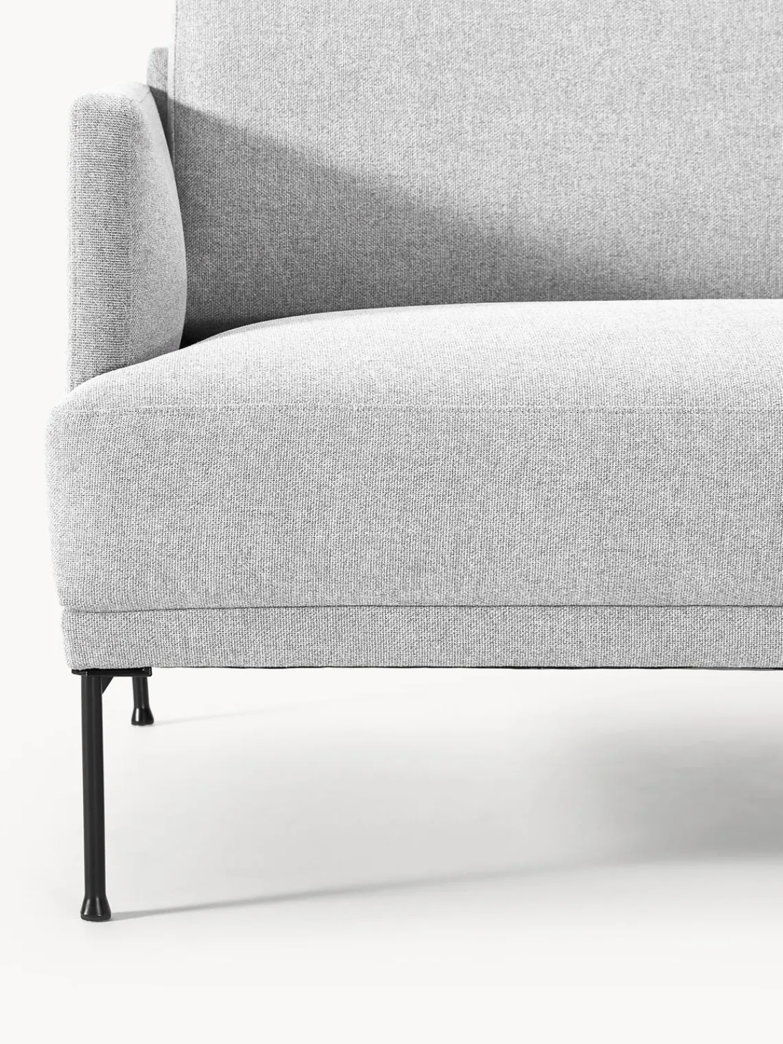 Sofás 2 Plazas|Sofás>Westwing Collection Sofá Fluente (2 plazas) Tejido gris