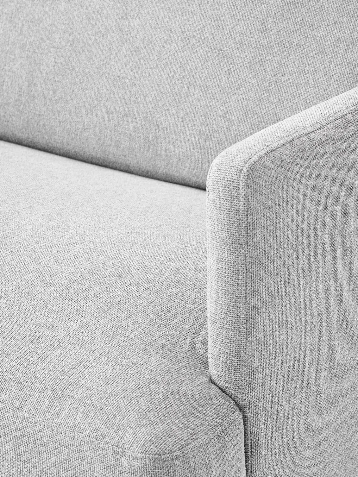 Sofás 2 Plazas|Sofás>Westwing Collection Sofá Fluente (2 plazas) Tejido gris