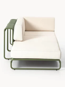 Sofás De Exterior|Sofás De Exterior></noscript>Westwing Collection Sofá lounge modular para exterior Caio Off White, verde oliva