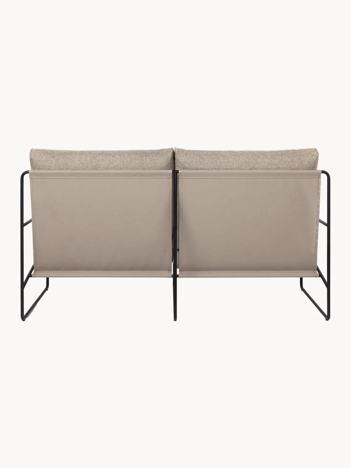 Sofás De Exterior|Sofás De Exterior>Ferm Living Sofá lounge para exterior Desert (2 plazas) Tejido greige, negro