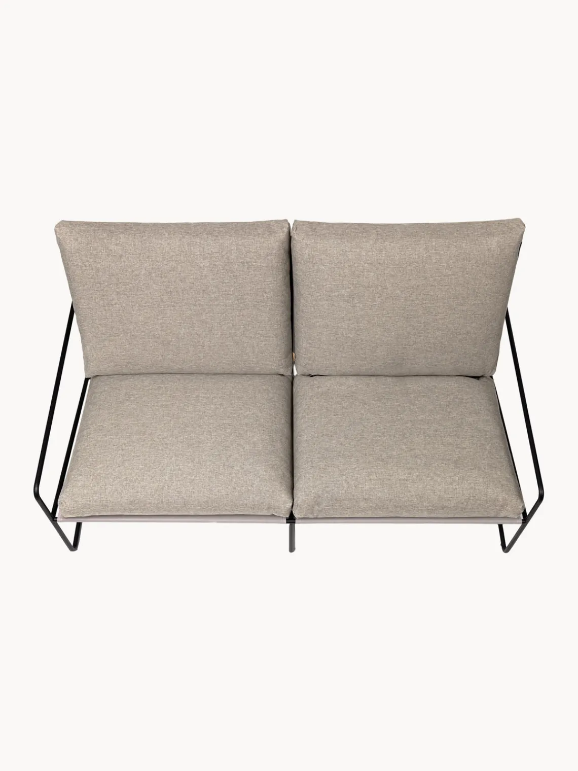 Sofás De Exterior|Sofás De Exterior>Ferm Living Sofá lounge para exterior Desert (2 plazas) Tejido greige, negro