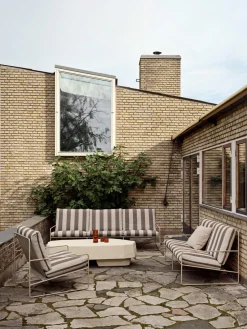 Sofás De Exterior|Sofás De Exterior></noscript>Ferm Living Sofá lounge para exterior Desert (2 plazas) Tejido blanco Off White, taupe, blanco crema