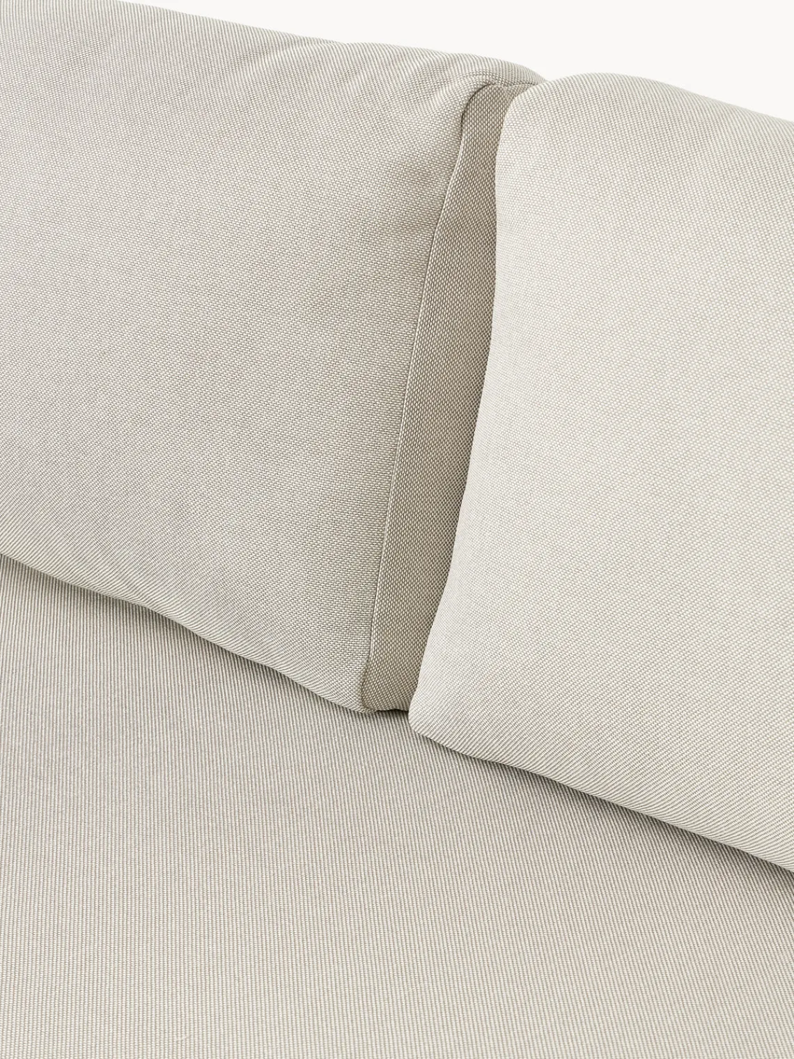 Sofás De Exterior|Sofás De Exterior>Westwing Collection Sofá lounge para exterior Sienna (2 plazas) Gris claro, blanco Off White