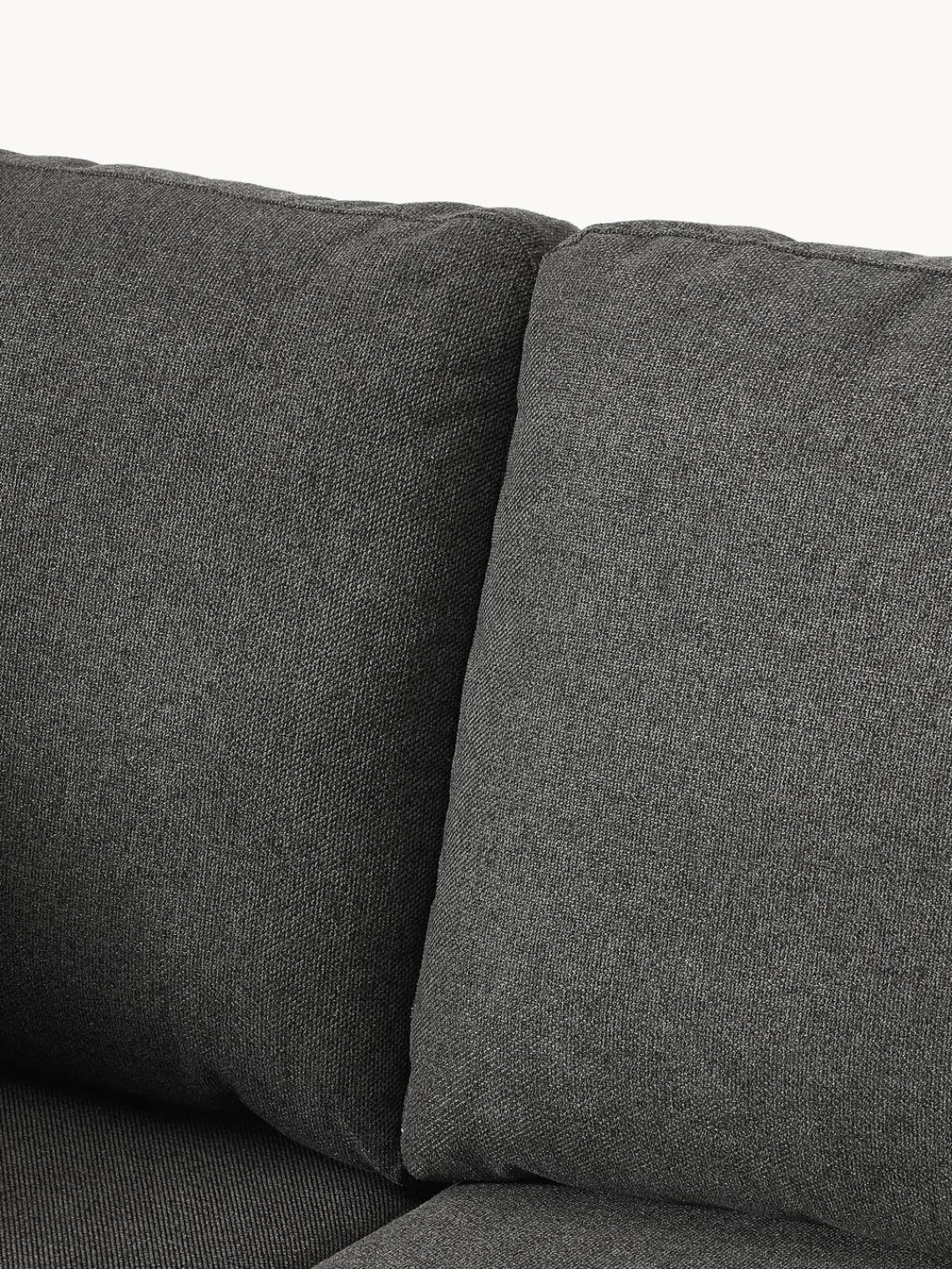 Sofás 3 Plazas|Sofás>Westwing Collection Sofá Luna (3 plazas) Tejido gris antracita