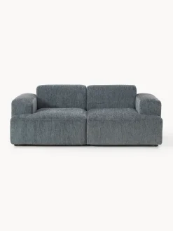 Sofás 2 Plazas|Sofás>Westwing Collection Sofá Melva (2 plazas) Chenilla gris azulado